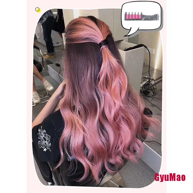 Lược Nhuộm Tóc Tạm Thời 10 Màu Tùy Chọn Dùng Một Lần Tiện Dụng