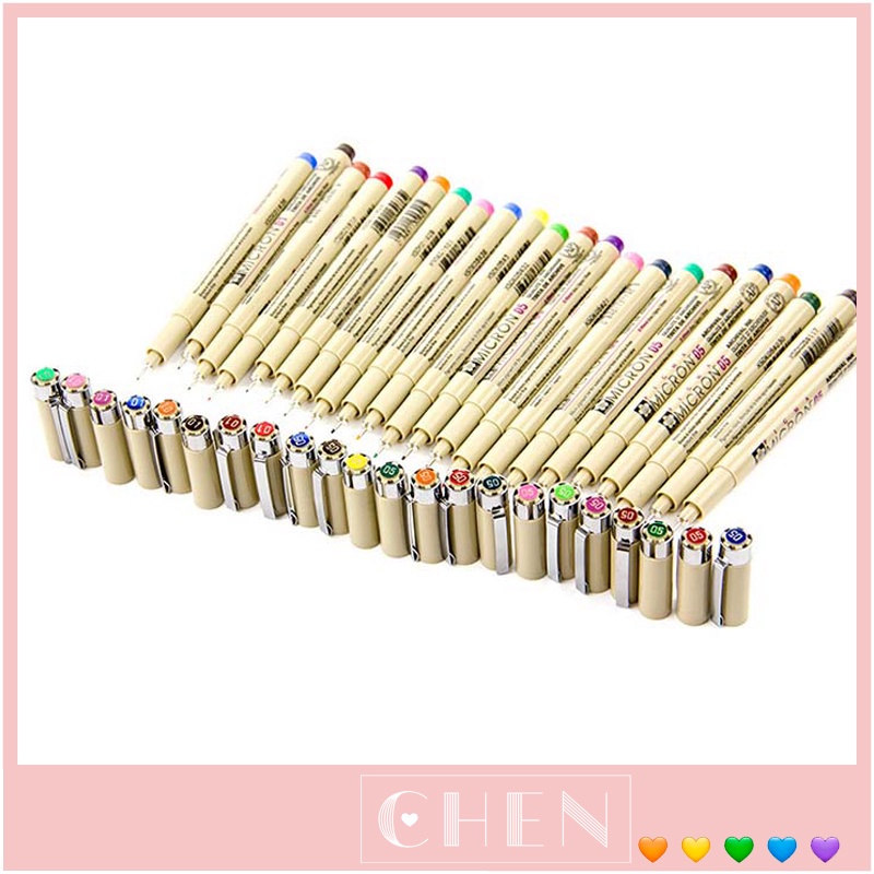 [Siêu Sale] Bút Line Màu MICRON PIGMA SAKURA Chính Hãng Kháng Nước – Mực Đen Chuyên Đi Nét B22