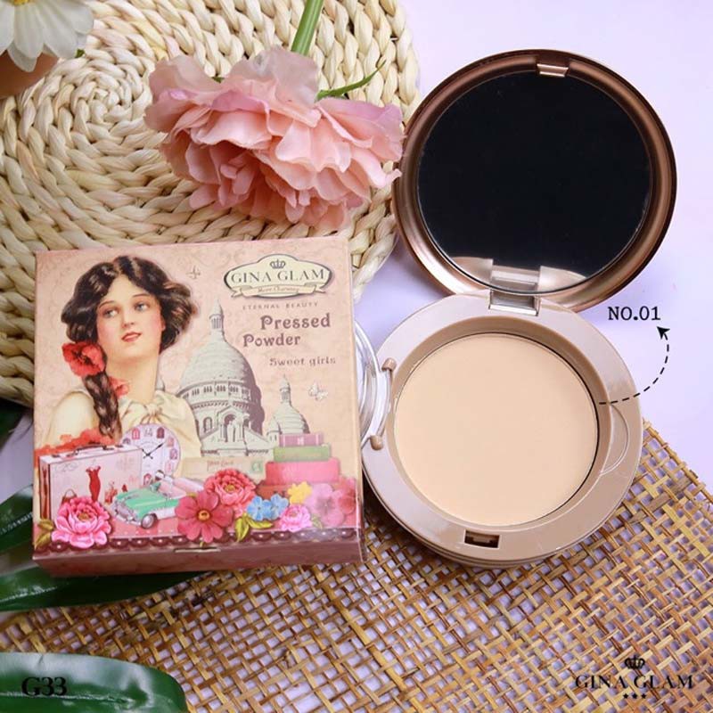 Phấn Nền Gina Glam Pressed Powder Sweet Girls 15g