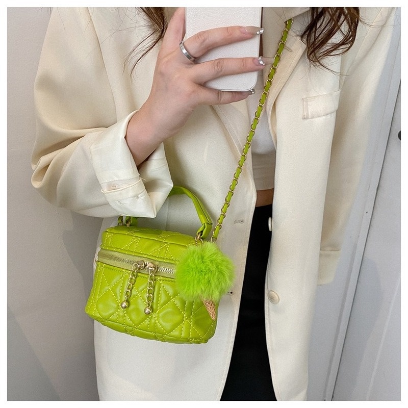 Túi Đeo Chéo Da PU Họa Tiết Hình Thoi Đơn Giản Thời Trang 2022 Gylb1577