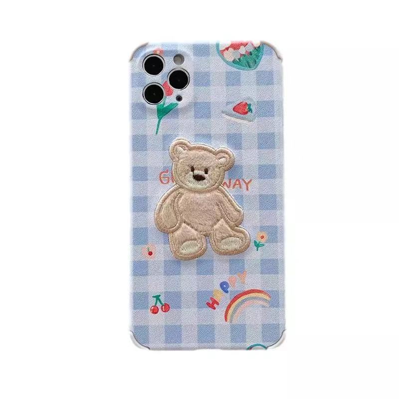 Ốp lưng iphone Auto Gấu Happy  tương thích iphone12 pro max,12,12 pro,11 pro max,11 pro,7 plus,7,xs max,8g,
