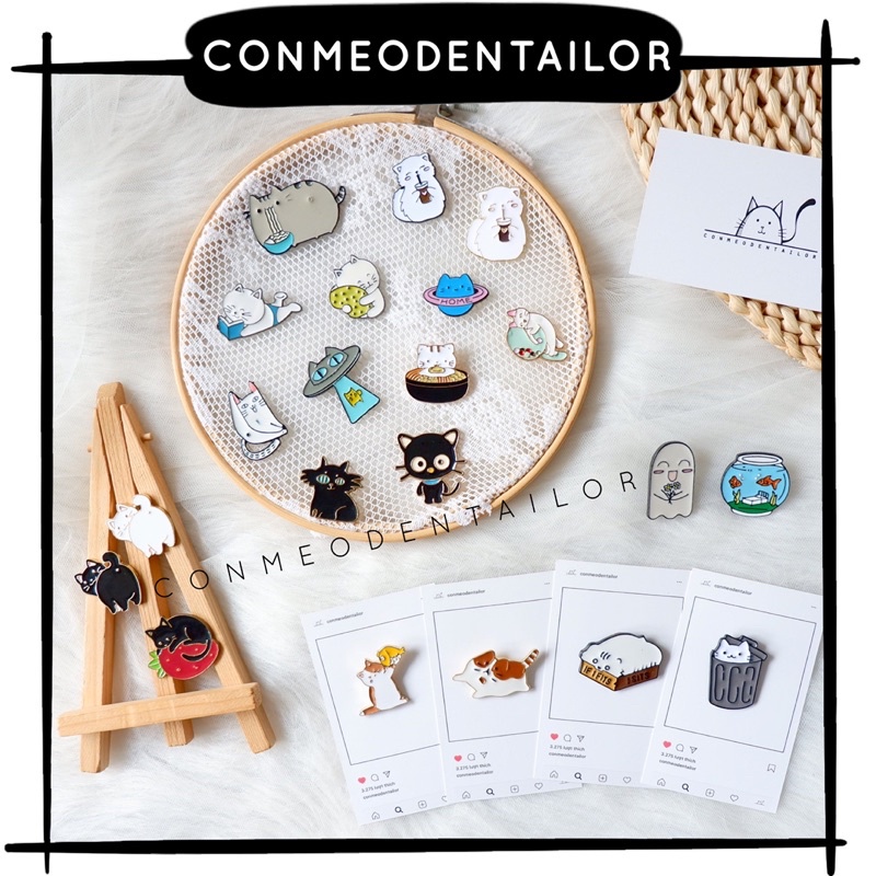 Ghim cài hình mèo CONMEODENTAILOR