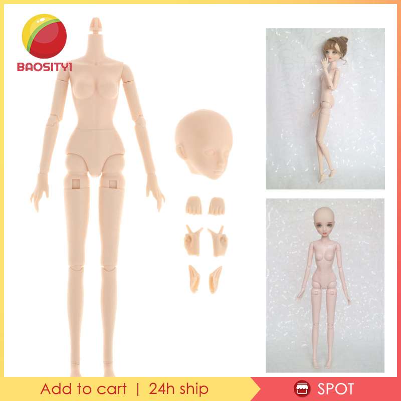 Mô hình cơ thể búp bê tỉ lệ 1/6 kèm 2 đôi bàn tay và 1 đôi tai