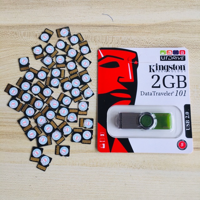 Combo 10 Thẻ Nhớ 1GB (Tặng Usb 2GB)