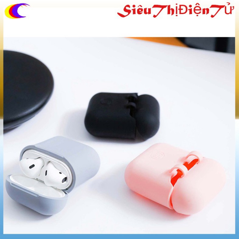 BAO BỌC TAI NGHE KIÊM SẠC KHÔNG DÂY BỌC SILICON CHO TAI NGHE IPHONE THƯƠNG HIỆU BASEUS ♥️♥️