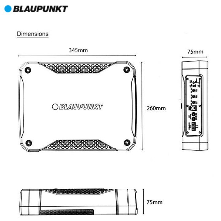 Loa siêu trầm đặt gầm ghế xe hơi, ô tô thương hiệu cao cấp của Đức Blaupunkt: XLF 180A