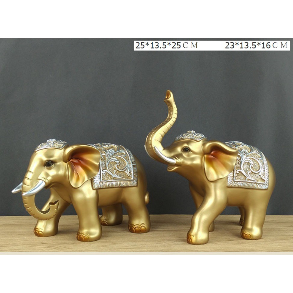 Bộ voi trang trí DHVTT010