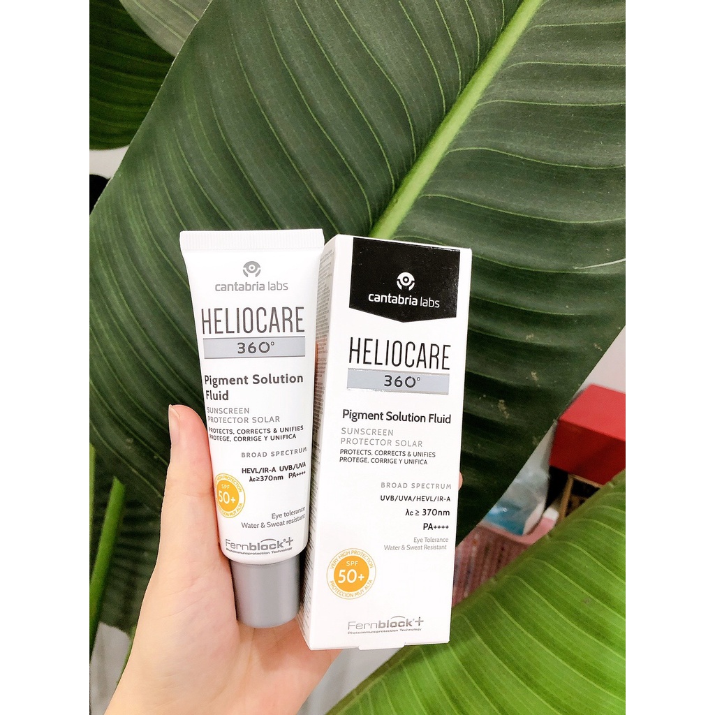 Kem chống nắng Heliocare 360 Water Gel/ Pigment Solution Fluid SPF50+ 50ml ( Mẫu 2022)
