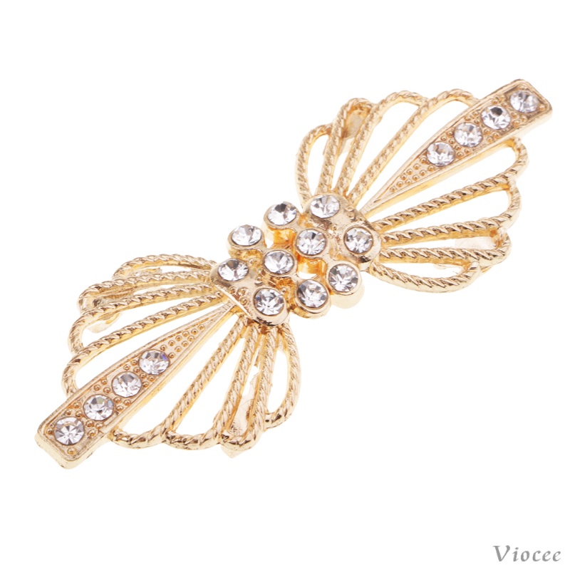 Cặp móc cài áo sweater đính đá pha lê cho cô dâu