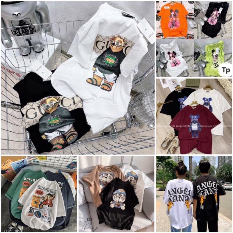 [RẺ VÔ ĐỊCH] Áo thun tay lỡ unisex form rộng, Áo phông nam nữ over size cá tính