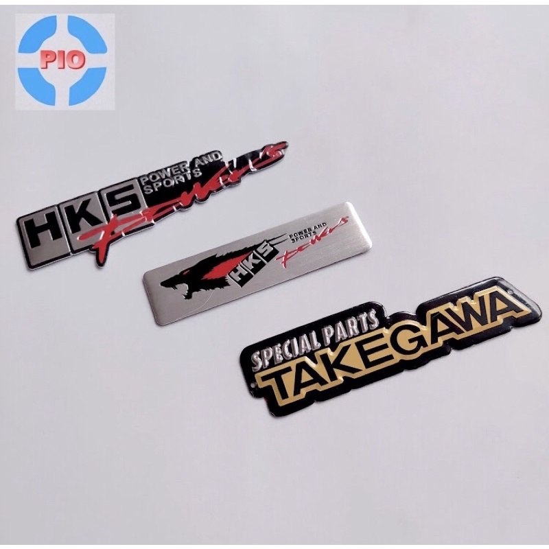 Tem Nhôm Dán Pô Xe, Ống Xả Xe Gắn Máy HKS, TAKEGAWA