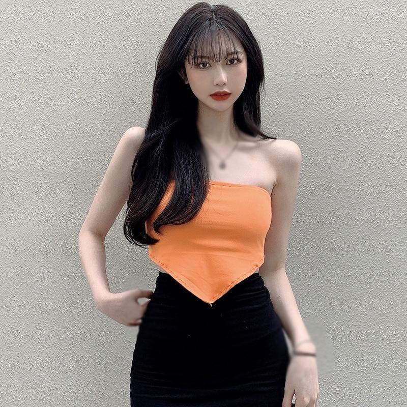 Áo croptop màu sắc ngọt ngào thời trang mùa hè cho nữ