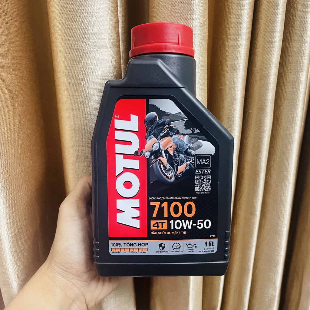Dầu nhớt Tổng Hợp Xe số,Xe côn tay Motul 7100 10W50 - CHÍNH HÃNG