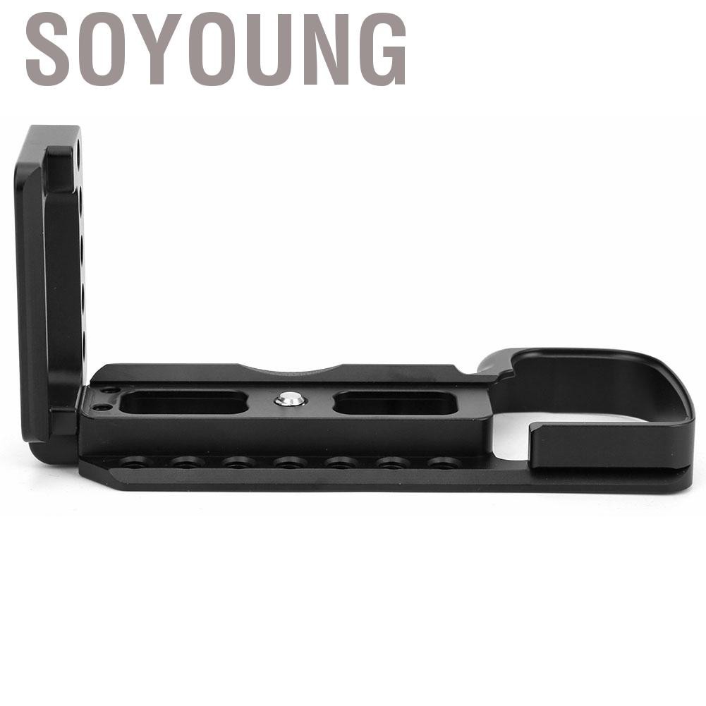 Soyoung Aluminum Quick Release Plate Vertical Shooting L Bracket for Sony A6400 Mirrorless Camera