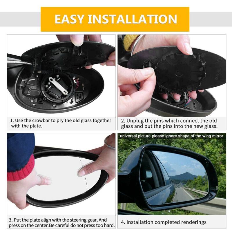 Gương chiếu hậu bên phải 2 pin cho xe hơi -BMW 5 6 7 Series F07 F10 F11 F06 F12 F01 F02