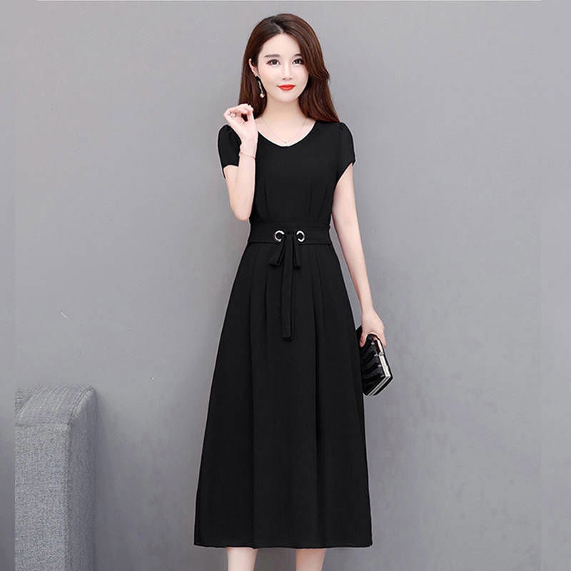 Đầm Dài Qua Gối Thiết Kế Thanh Lịch Cho Nữ Trung Niên | BigBuy360 - bigbuy360.vn