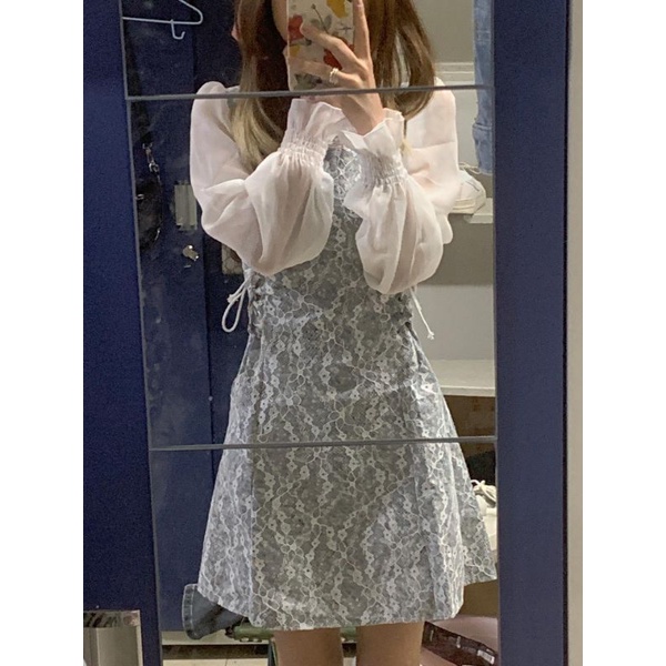 Đầm liền váy nữ thắt eo dài tay phong cách trẻ trung năng động 2021