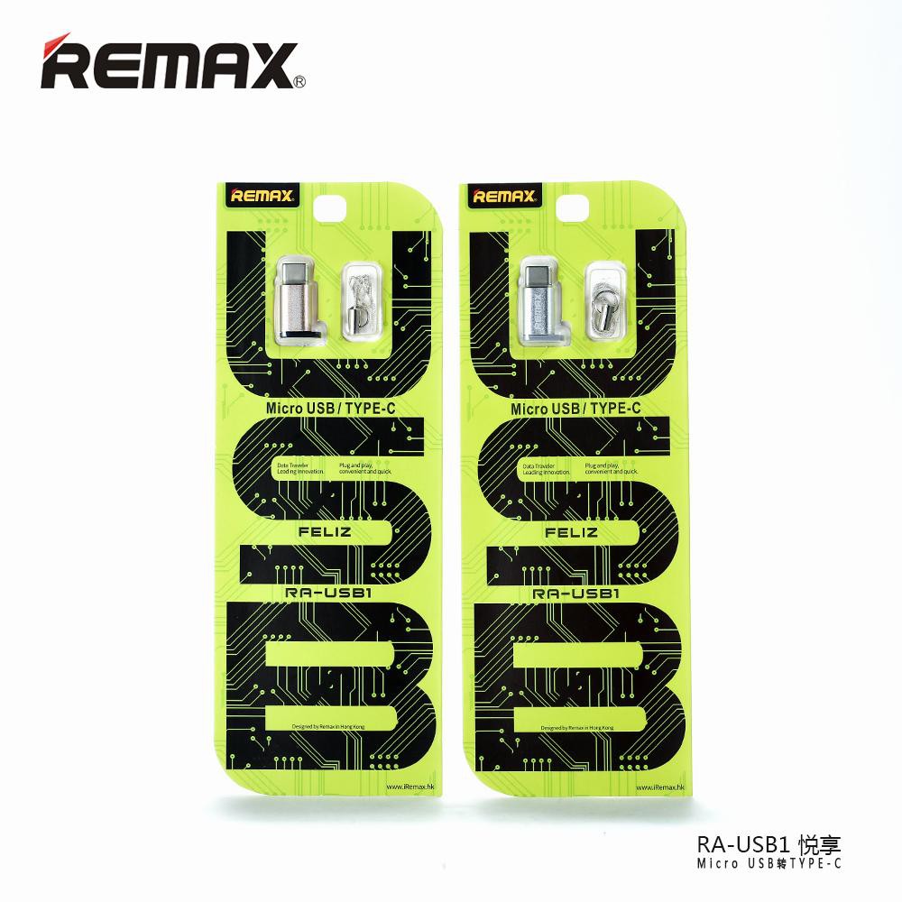 Remax Đầu Chuyển Đổi Từ Cổng Micro Usb Sang Cổng Type C Feliz / Ra-Usb1