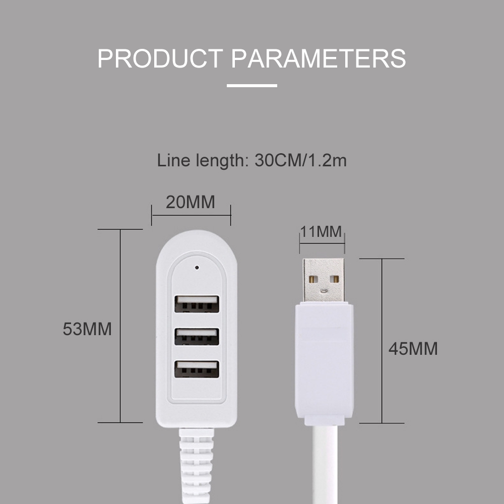 Bộ Chia 3 Cổng USB 3a Đa Năng Tiện Dụng