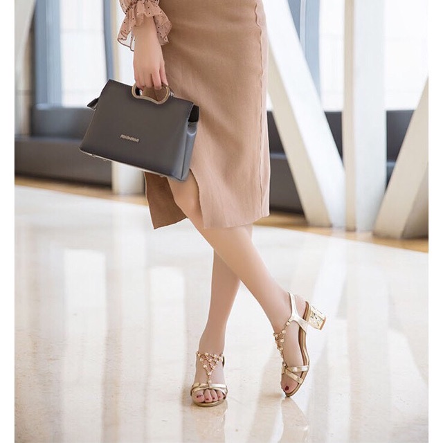 ORDER Dép sandal cao gót, dép trung niên đủ size từ 34 đến 41  MH009 sẵn 34, 35