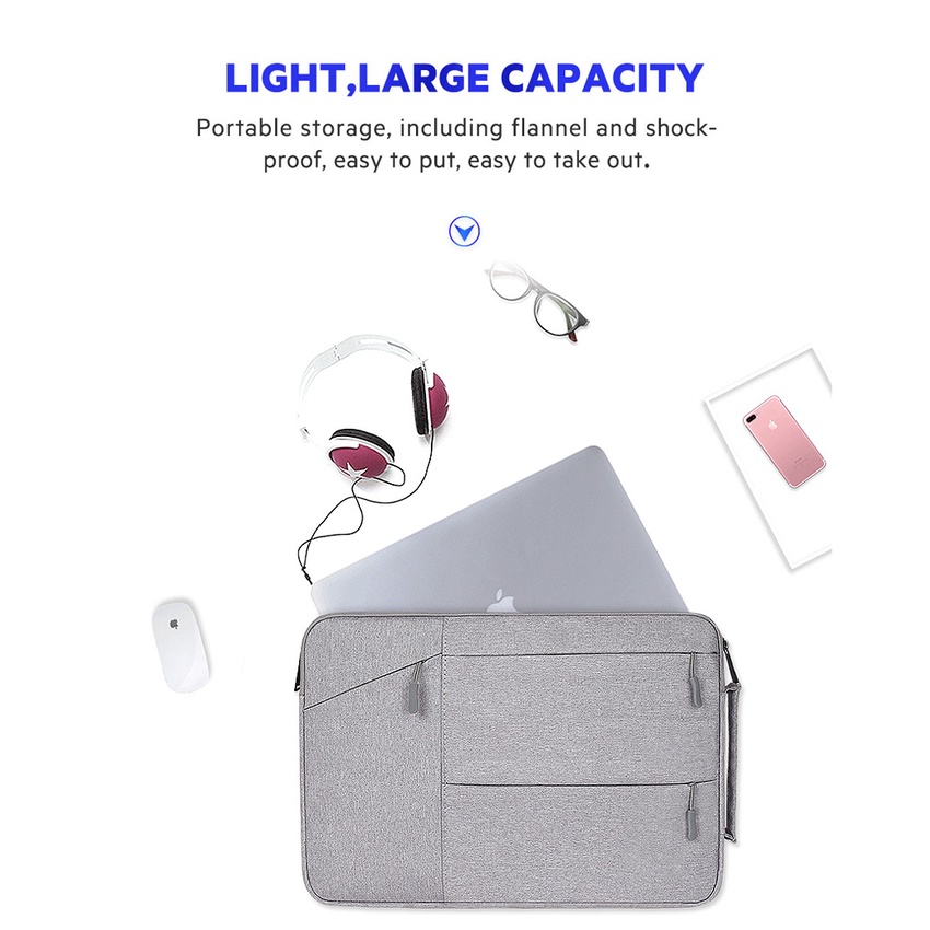 Túi đựng bảo vệ laptop chống sốc cho ASUS VivoBook F510UA 15.6"Chromebook 14 11.6 ZenBook 13 Flip 12.5