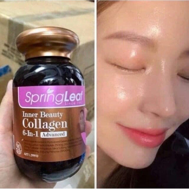 Collagen Springleaf 6 in 1 - 90 viên, 180 viên Úc - Viên Spring leaf inner beauty colagen 6-IN-1 advance | BigBuy360 - bigbuy360.vn