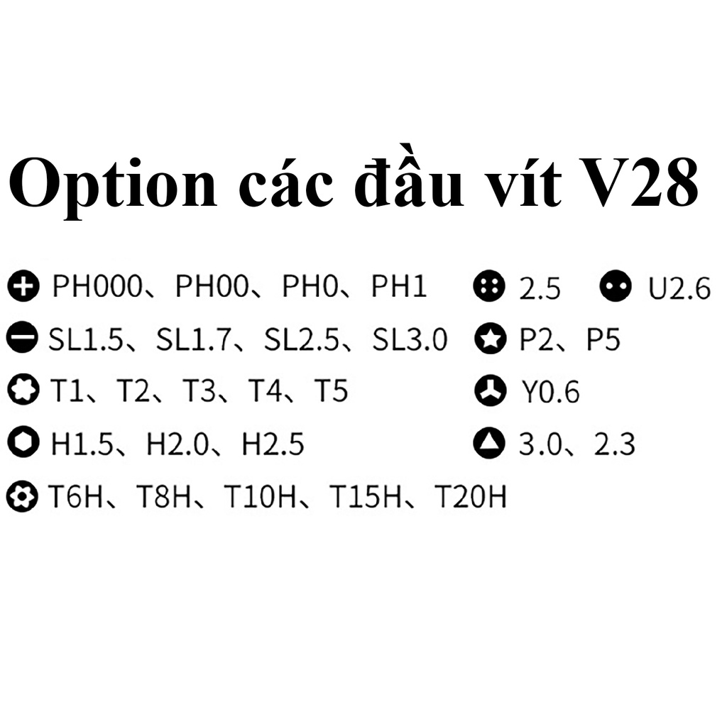 Bộ Tua Vít Đa Năng V28