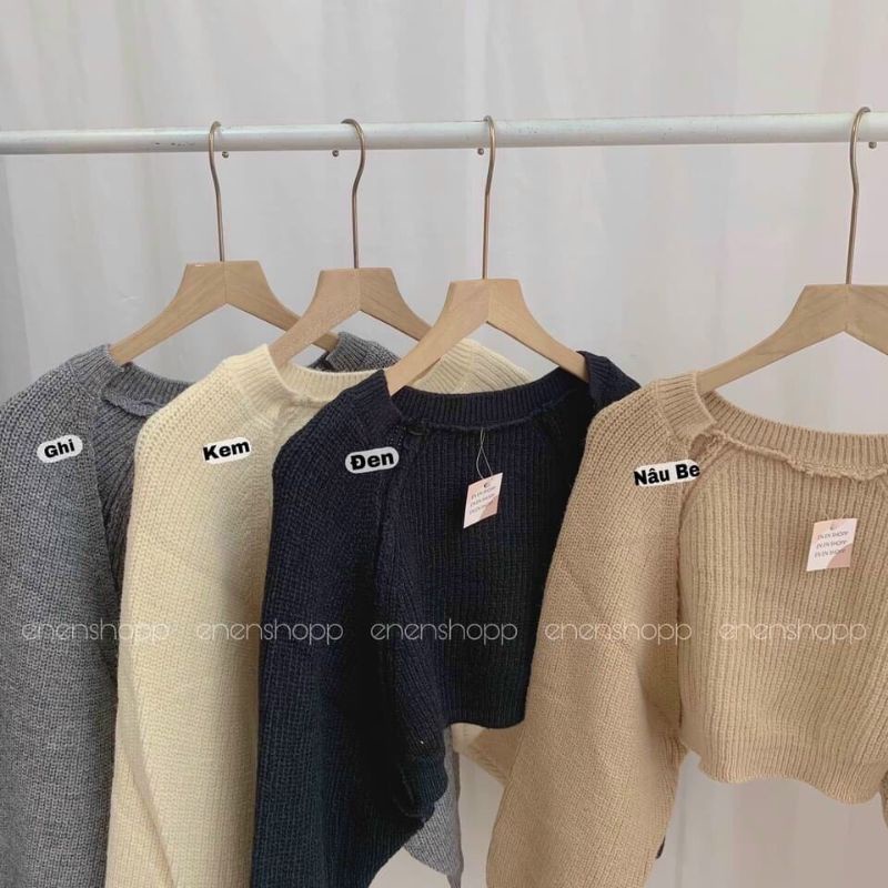 Áo cadigan len lửng hàng QCL1