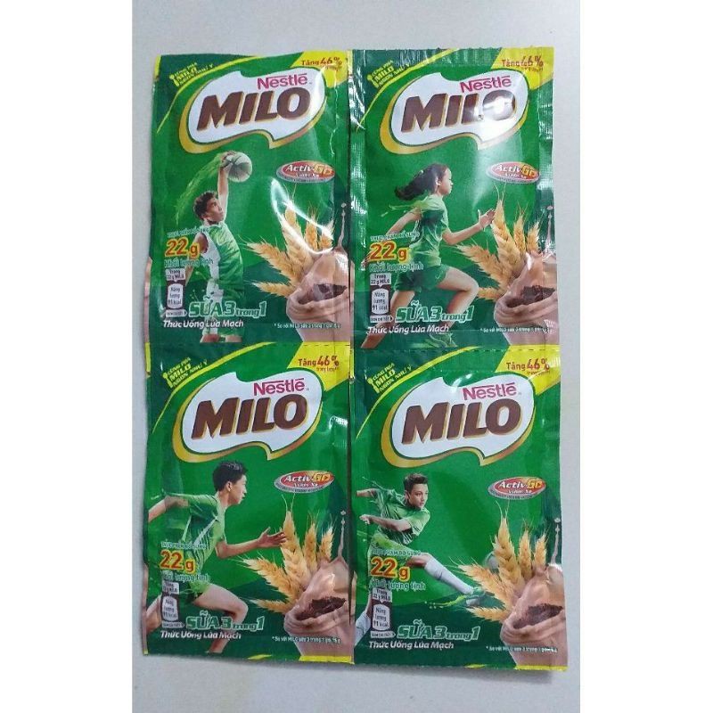 Milo bột dạng gói 22g x dây 10 gói (Date mới)