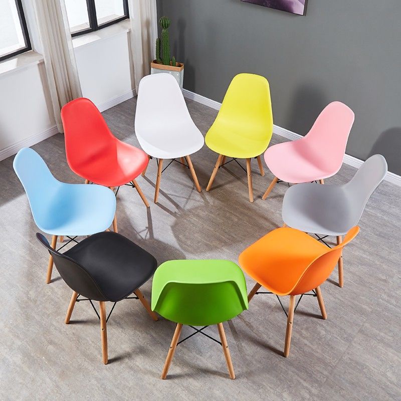 Ghế nhựa Eames, ghế cafe, decor phòng ngủ, phòng khách trang trí, đọc sách S3009