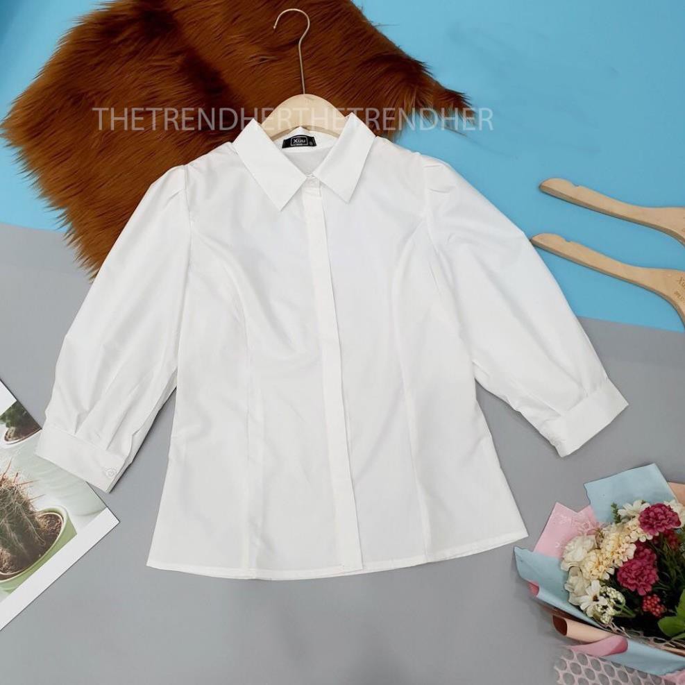 Áo nữ form đẹp, dài tay mềm mát công sở thanh lịch sang chảnh, có size to, bigsize | BigBuy360 - bigbuy360.vn