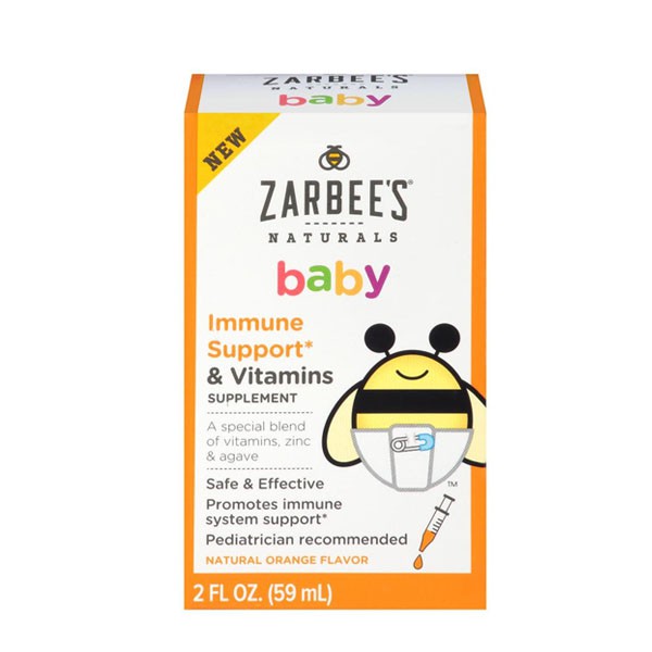 Siro tăng sức đề kháng cho bé Zarbee Immune Support & Vitamin 59ml