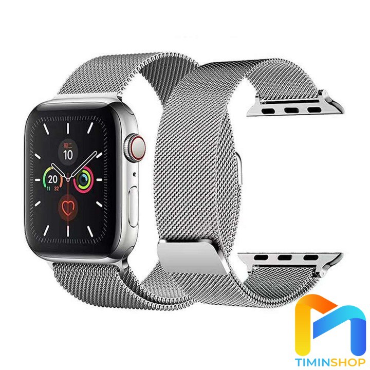 Dây Apple Watch thép không gỉ từ tính Milanese