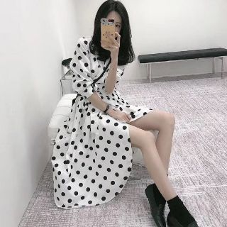 Váy maxi chấm bi QCCC