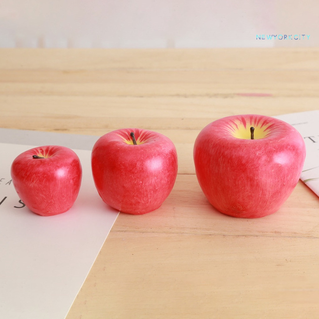 Nến Thơm Trái Cây Màu Đỏ Lâu Trôi Trang Trí Giáng Sinh