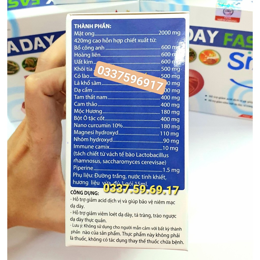 DẠ DÀY FAST SMILE - GEL GIẢM ĐAU DẠ DÀY - CHỐNG TRÀO NGƯỢC DẠ DÀY THỰC QUẢN
