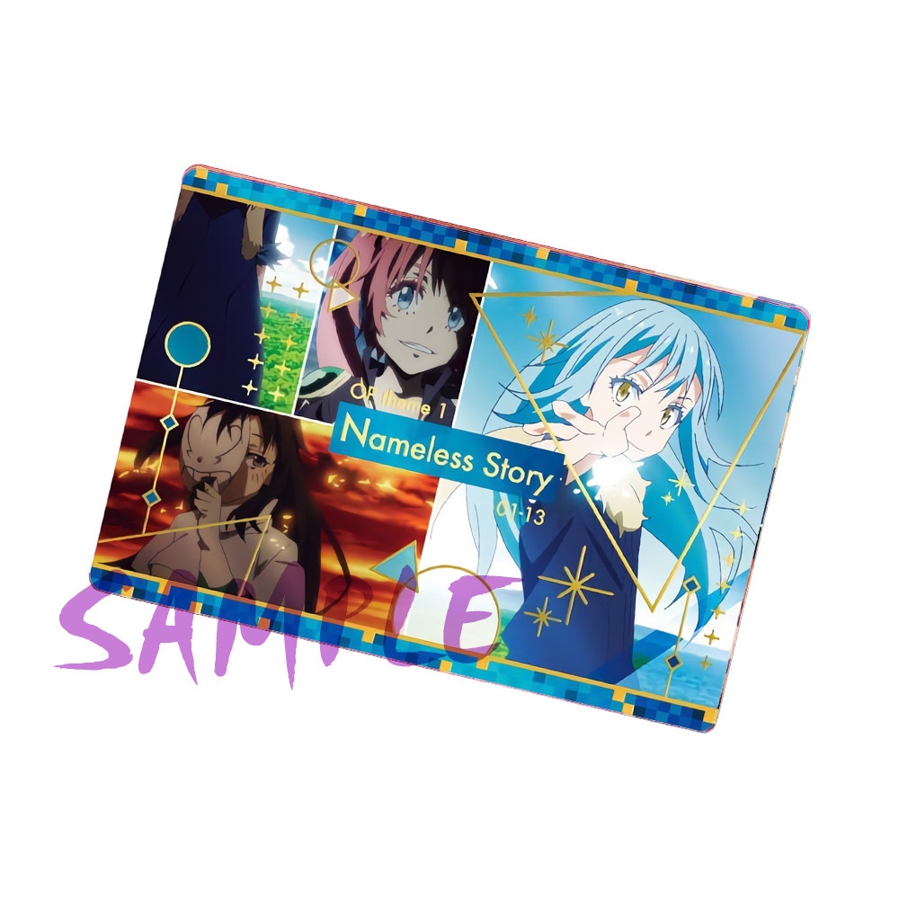 M1 Ảnh card bo góc in hình CHUYỂN SINH THÀNH SLIME thẻ bo viền 5*8cm anime Tensei-shitara Slime datta ken chibi