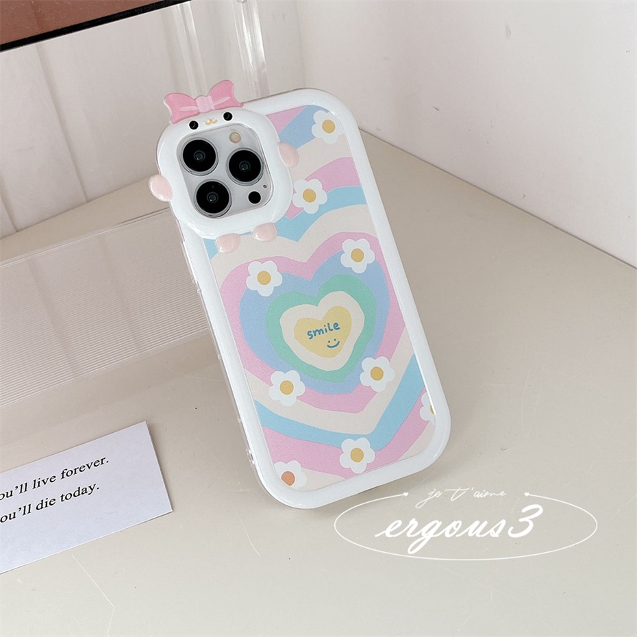 Ốp Điện Thoại Mềm Họa Tiết Trái Tim Nhiều Màu Sắc Cho iPhone 14 13 12 11 Pro Max SE2020 X XR Xs Max 7 8 6 6s Plus