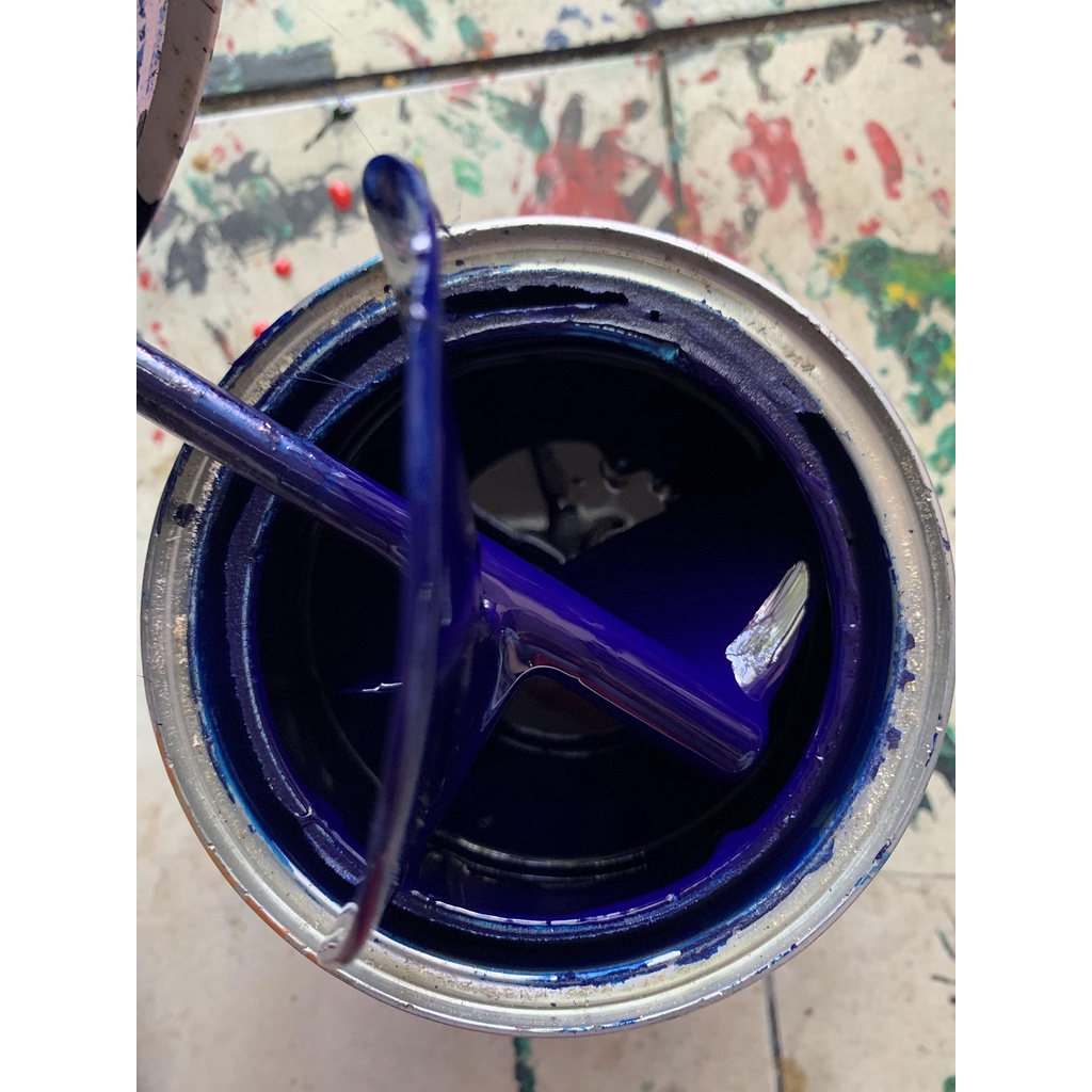 Sơn 1K màu Xanh dương hãng Autopaint lon 1 Lít