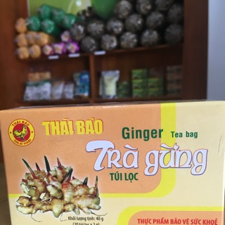 Trà gừng túi lọc Thái Bảo hộp 40g