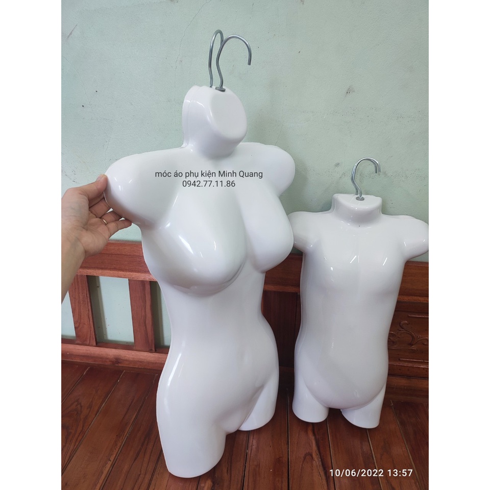 Combo 5 manocanh máng, ma-nơ-canh nhựa nửa người