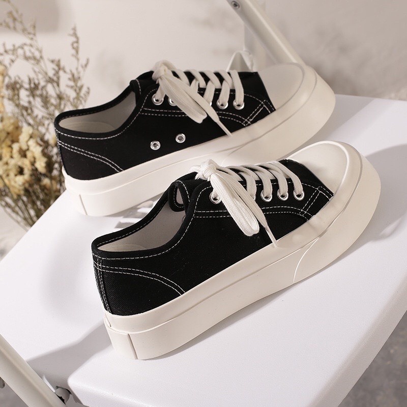 Giày độn đế 5cm cao cấp chuẩn chỉnh Giày thể thao nữ bền mẫu thời trang