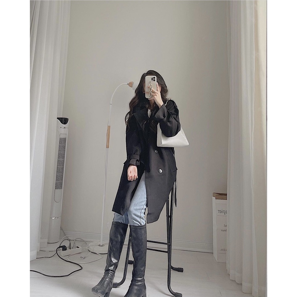 Áo khoác Mangto nữ dáng dáng dài một lớp Mint Colorful | BigBuy360 - bigbuy360.vn