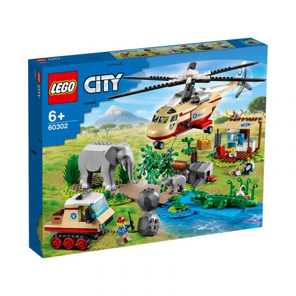 LEGO City 60302 Biệt đội cứu hộ động vật hoang dã (525 chi tiết)
