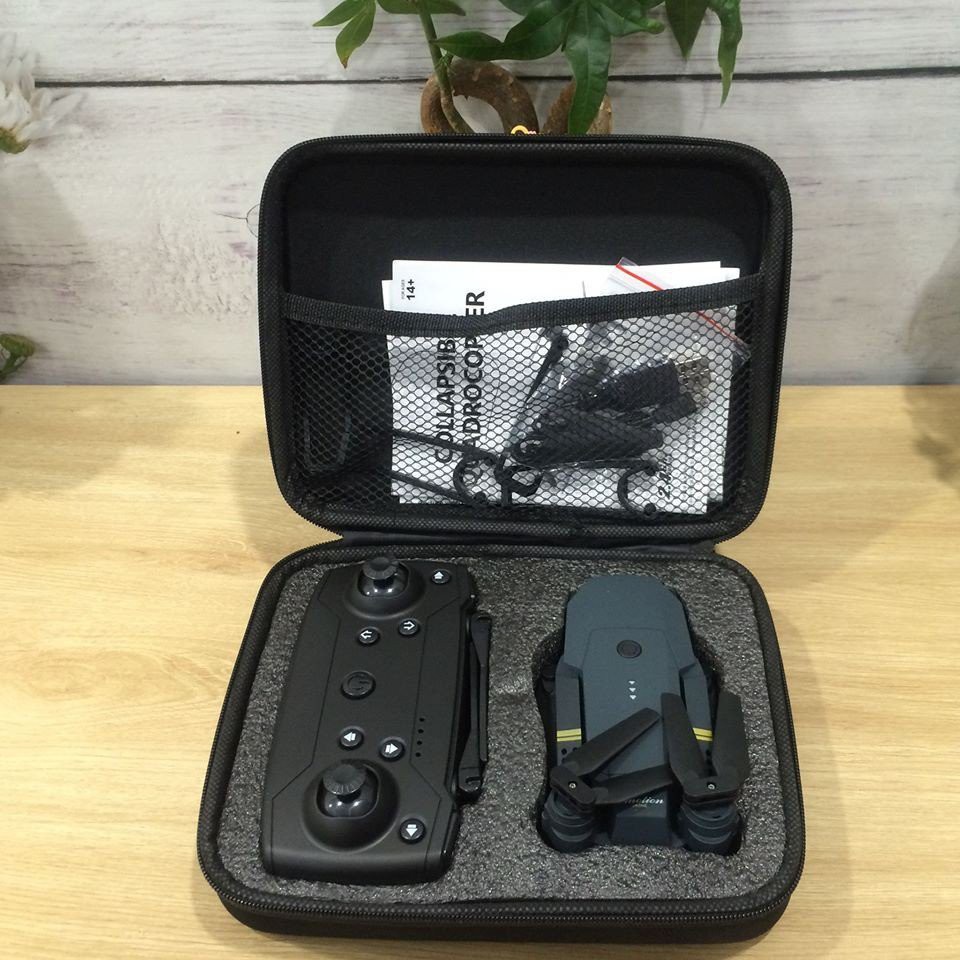 Máy bay Flycam mini Giá Rẻ E58 Pro 720P quay phim HD 2 CAMERA 2.4GHZ góc quay rộng, chống rung quang học