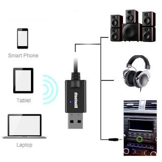 Dây cáp thu âm thanh bluetooth 4.2 có jack 3.5mm