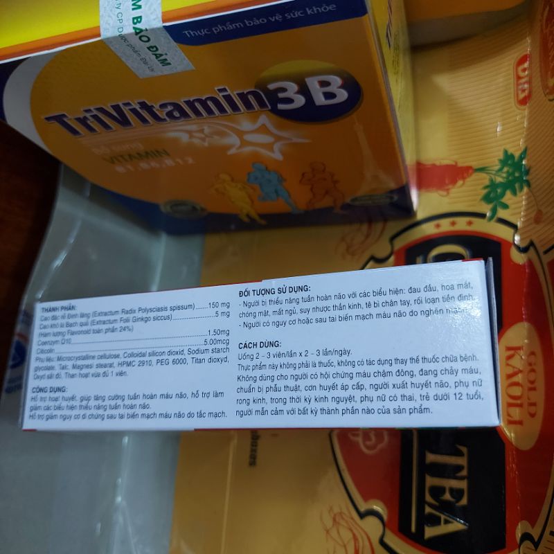 Hoạt huyết dưỡng não hộp 100v