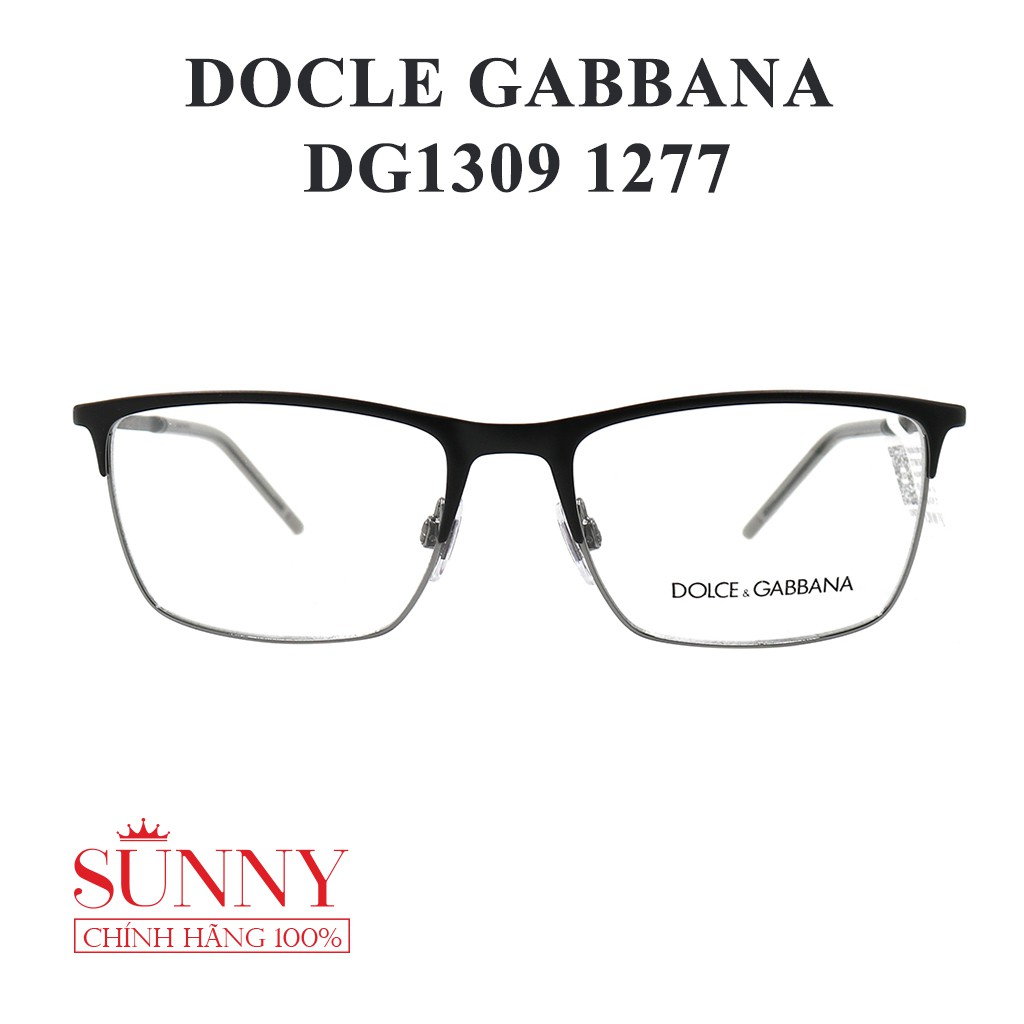 Gọng kính nam nữ chính hãng Dolce &amp; Gabbana DG1309 màu sắc thời trang, thiết kế dễ đeo bảo vệ mắt