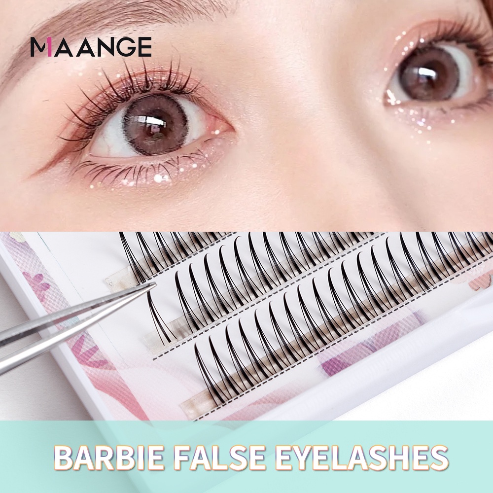 Lông mi giả MAANGE 11mm dáng chữ A phong cách cổ tích Hàn Quốc