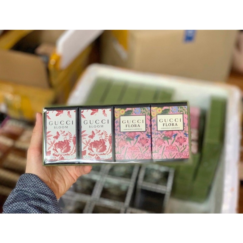 Bộ nước hoa Gucci Bloom+Flora 4 chai mini